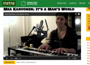 Please, click on the image to go to the website, or you can access http://featfest.fi/mea-karvonen-its-a-mans-world/